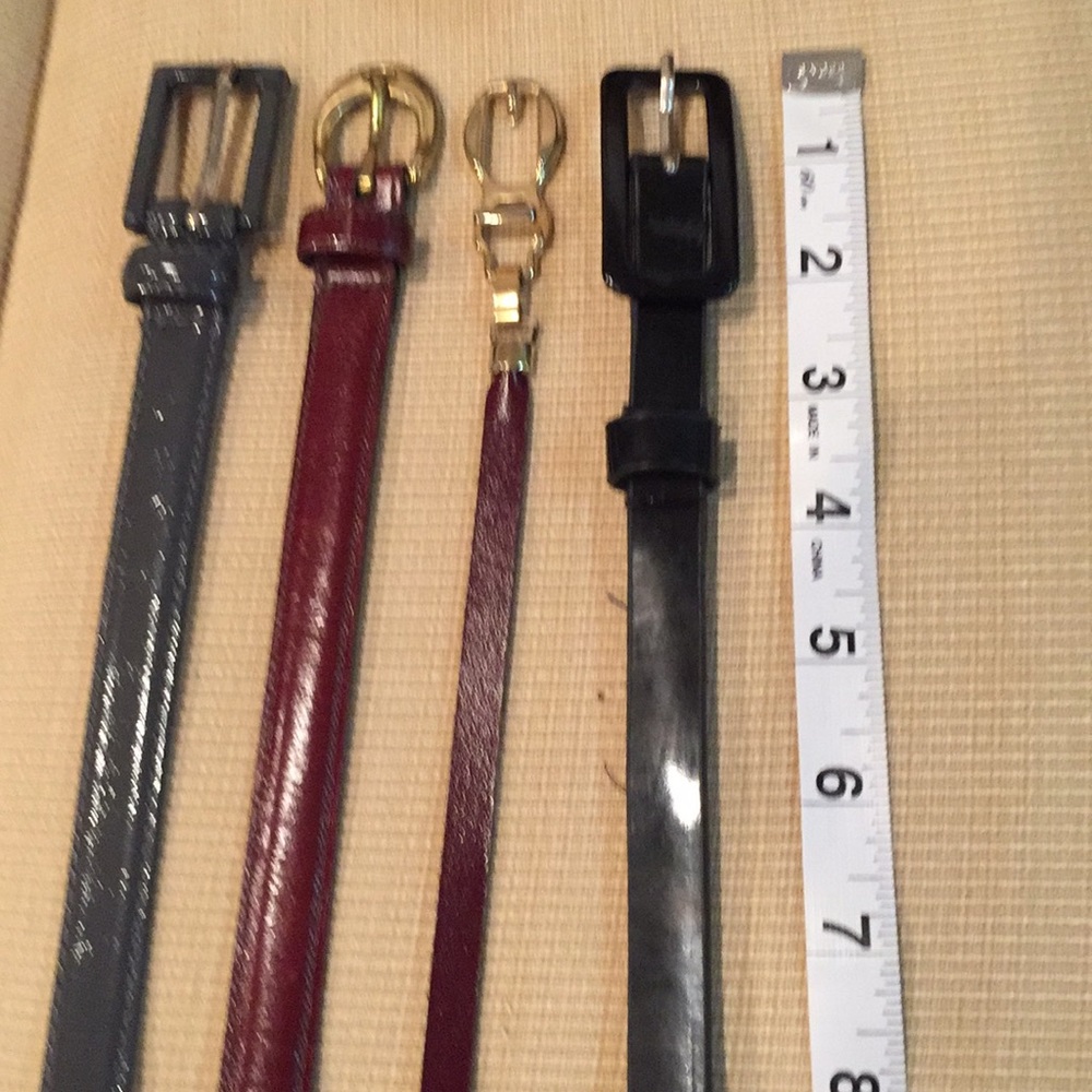 Lot of 4 belts
